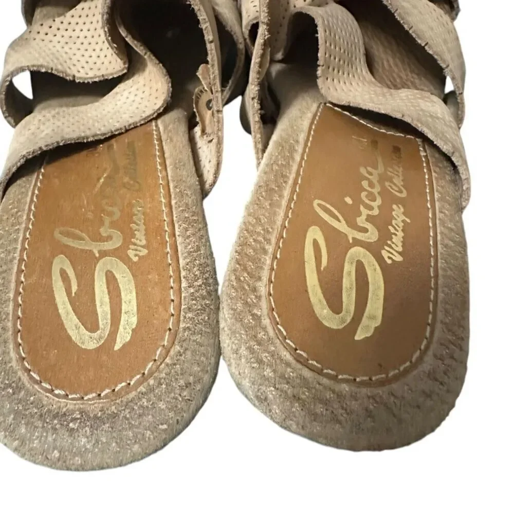 Sbicca Adina Platform‎ Heel Women's 8 Light Brown 5